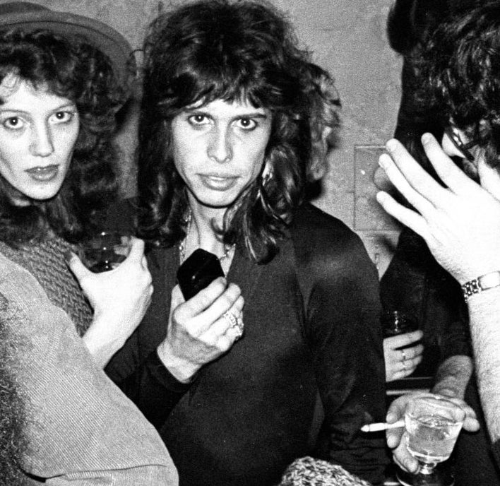 Julia Holcomb and Steven Tyler (Aerosmith) at Forum Club party after Forum performance in Inglewood