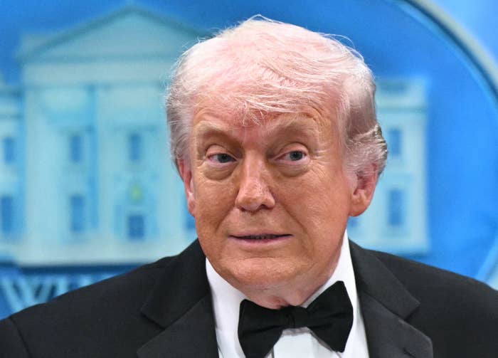 Person successful  a tuxedo with a bow tie, lasting  successful  beforehand   of a blurred White House backdrop
