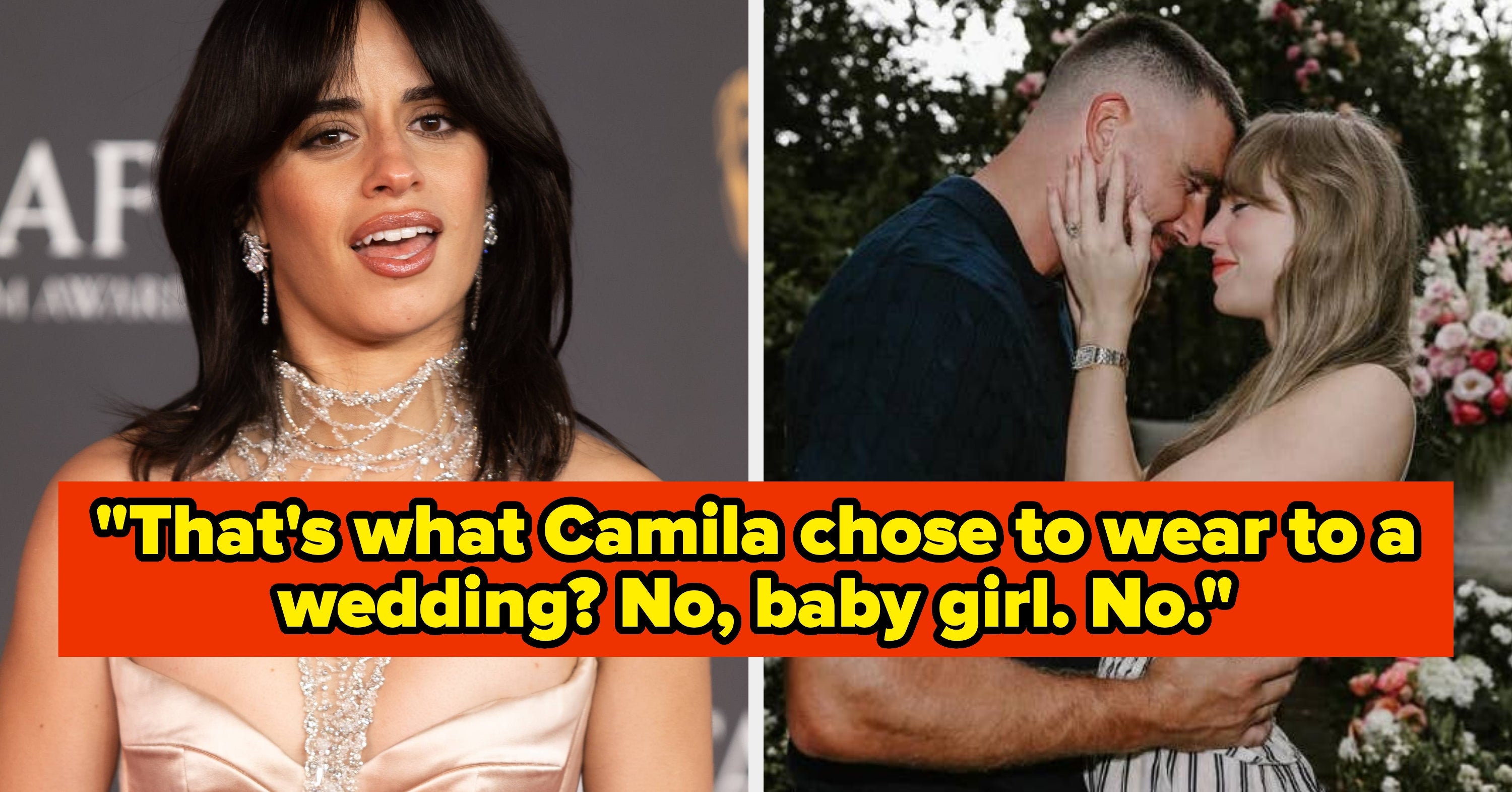 People Think Camila Cabello Broke A Cardinal Rule At Taylor Swift's Wedding