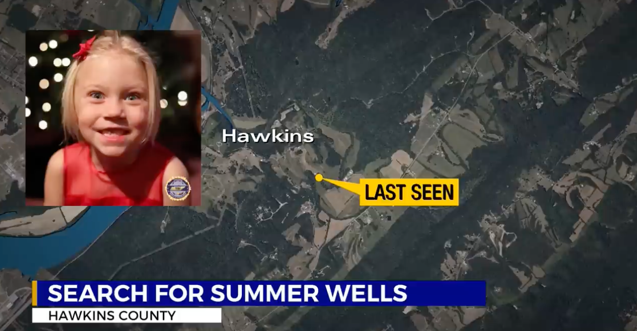 "Search for Summer Wells, Hawkins County."
