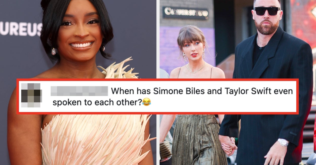 For Those Going "Huh?" At Taylor Swift And Travis Kelce's Celeb GuestlIst, Simone Biles Had Some Words