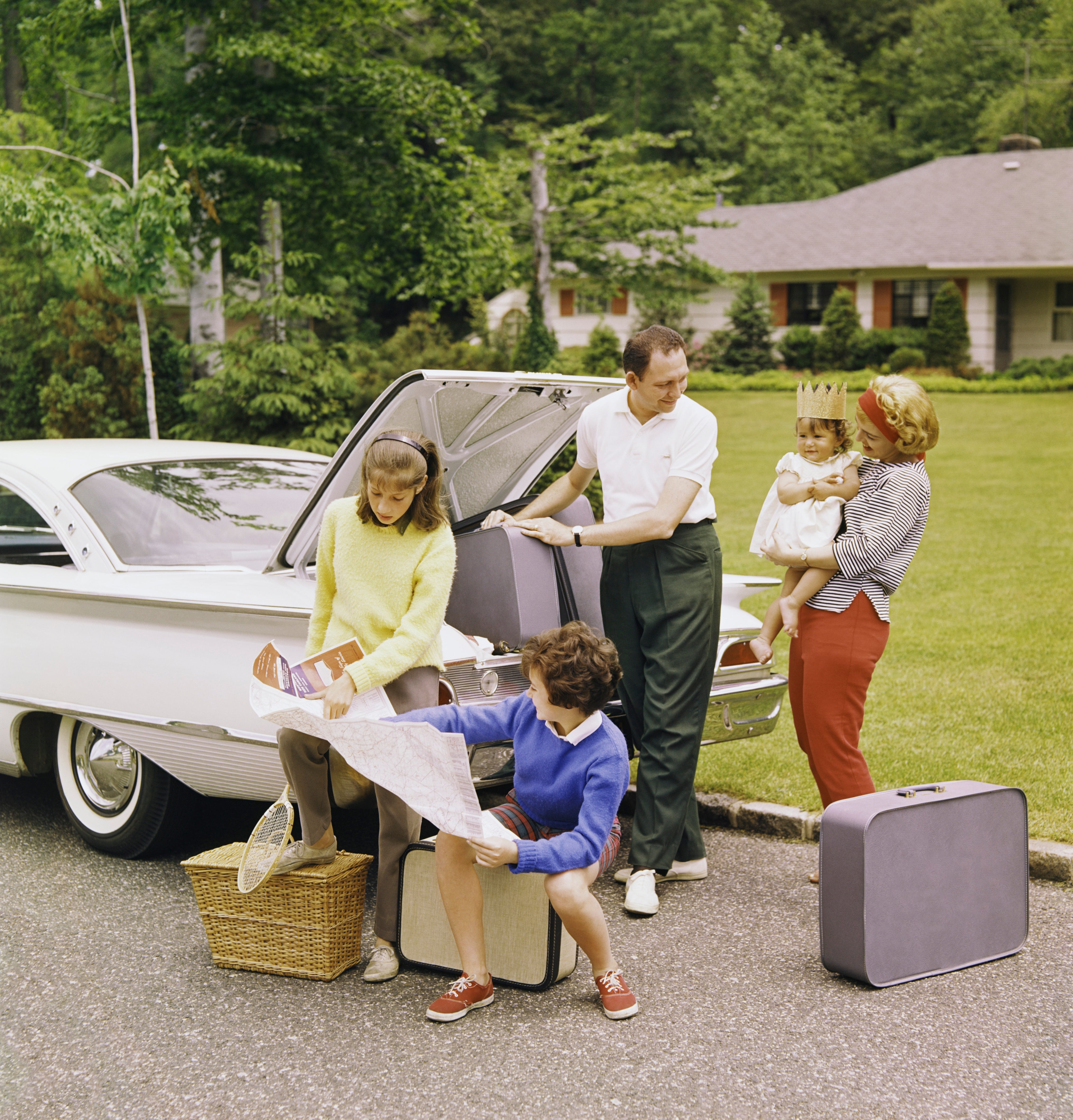 A household preparing for a roadworthy trip