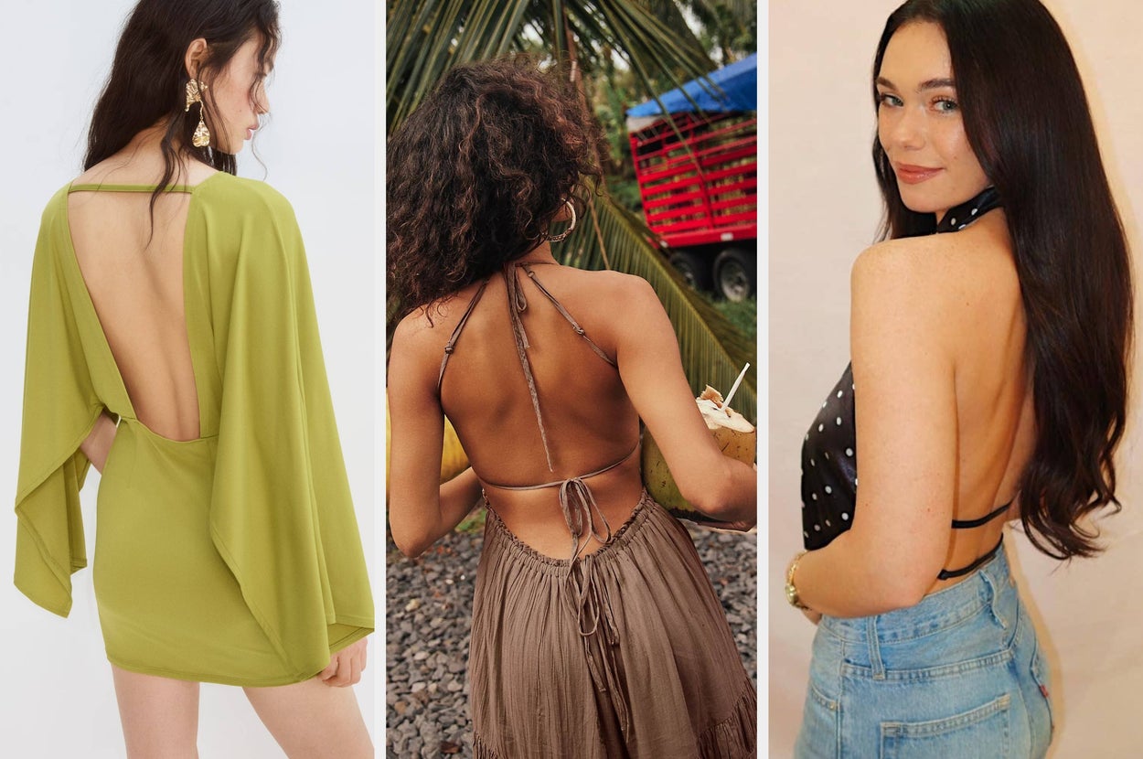 31 Backless Tops And Dresses For Those Who Prefer Business In The Front And A Party In The Back