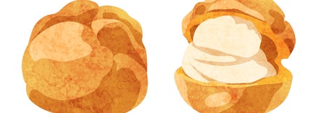シュークリームのイラスト（イラストACより）