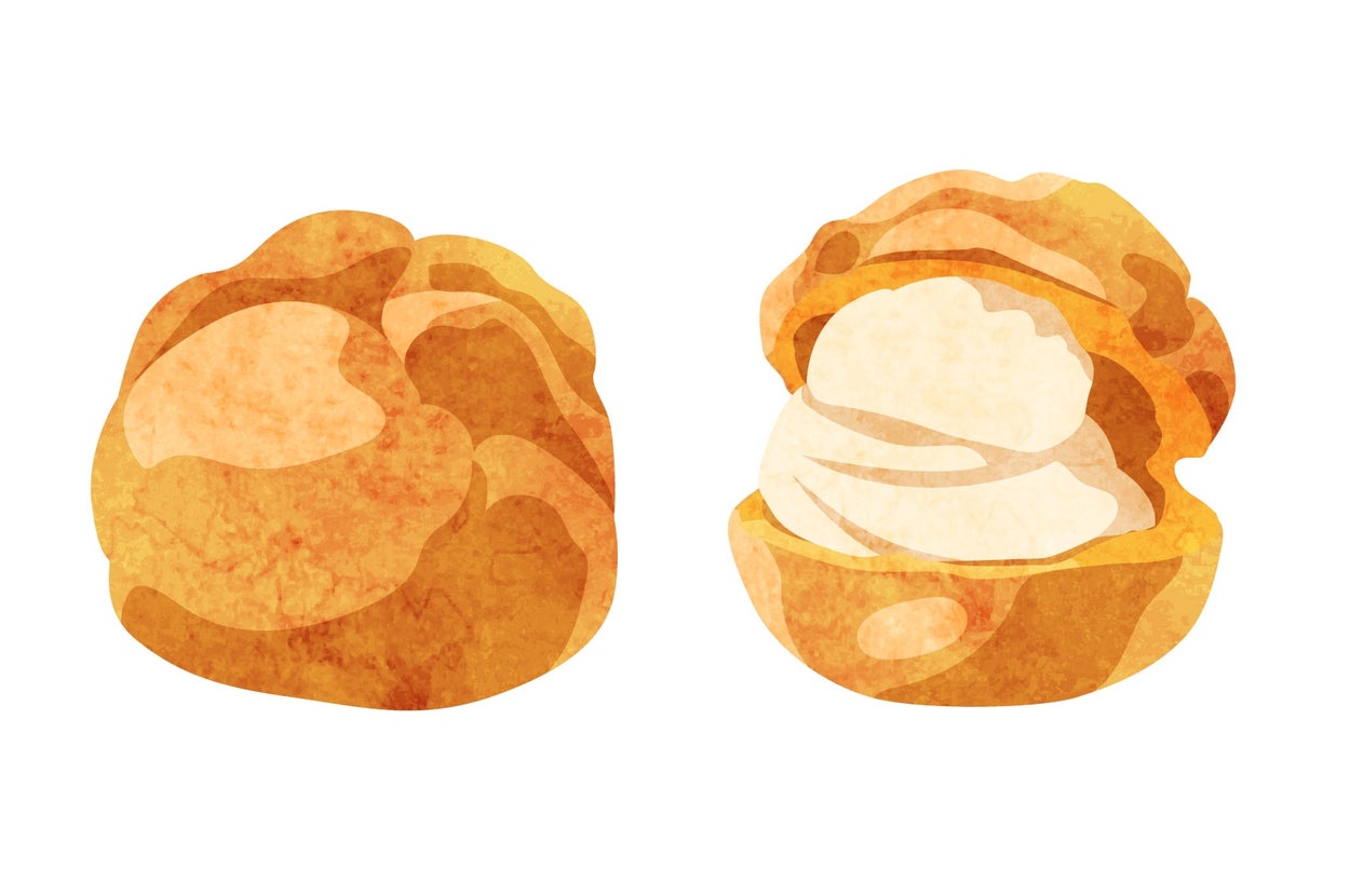 シュークリームのイラスト（イラストACより）