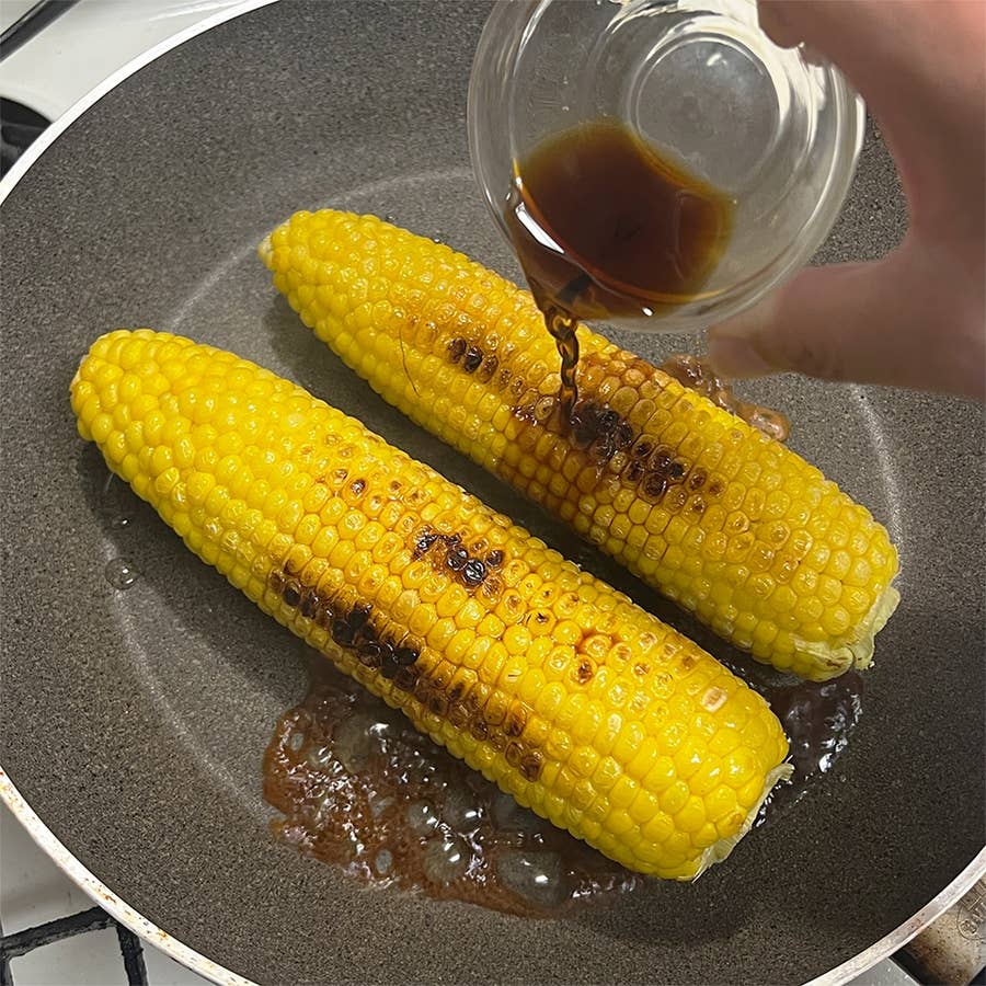 焼き とうもろこし フライパン