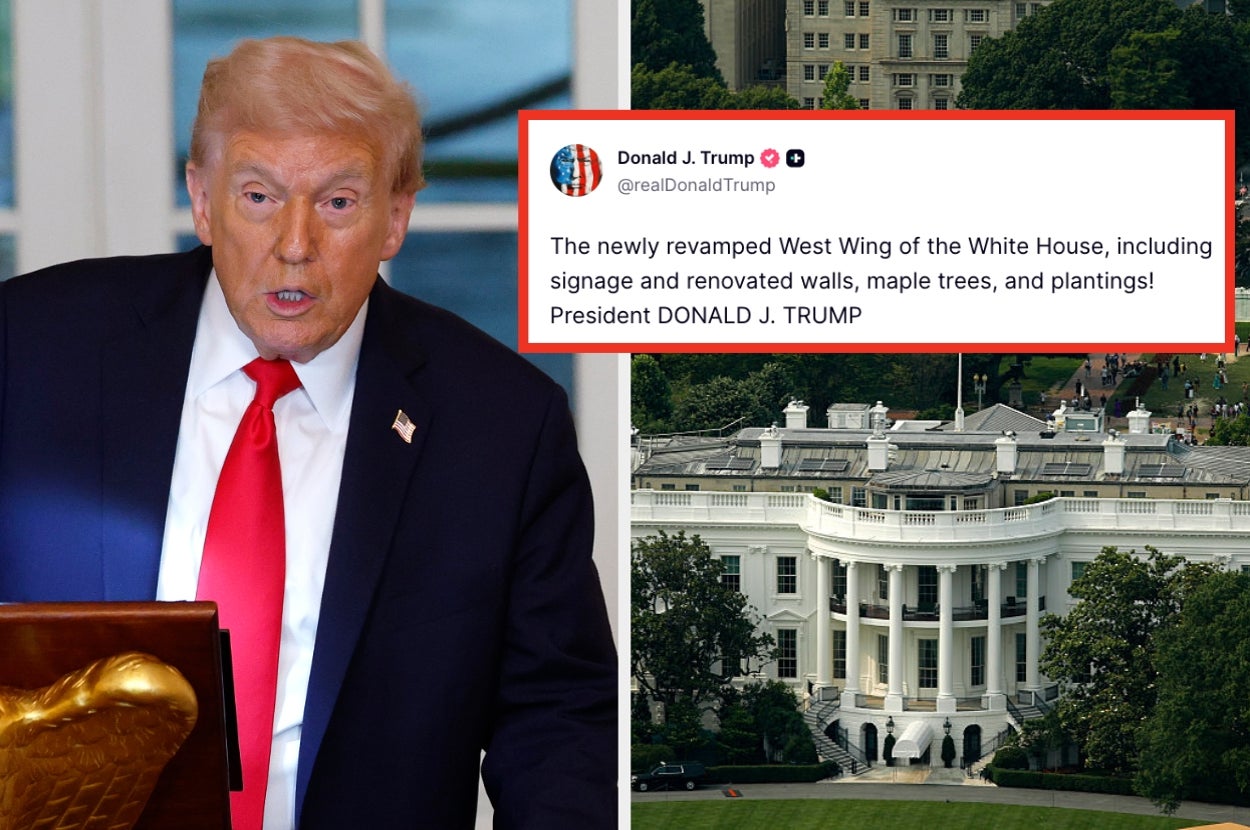 Donald Trump Gave The West Wing A Makeover, And The Internet Is Describing It As "Assisted Living Chic"