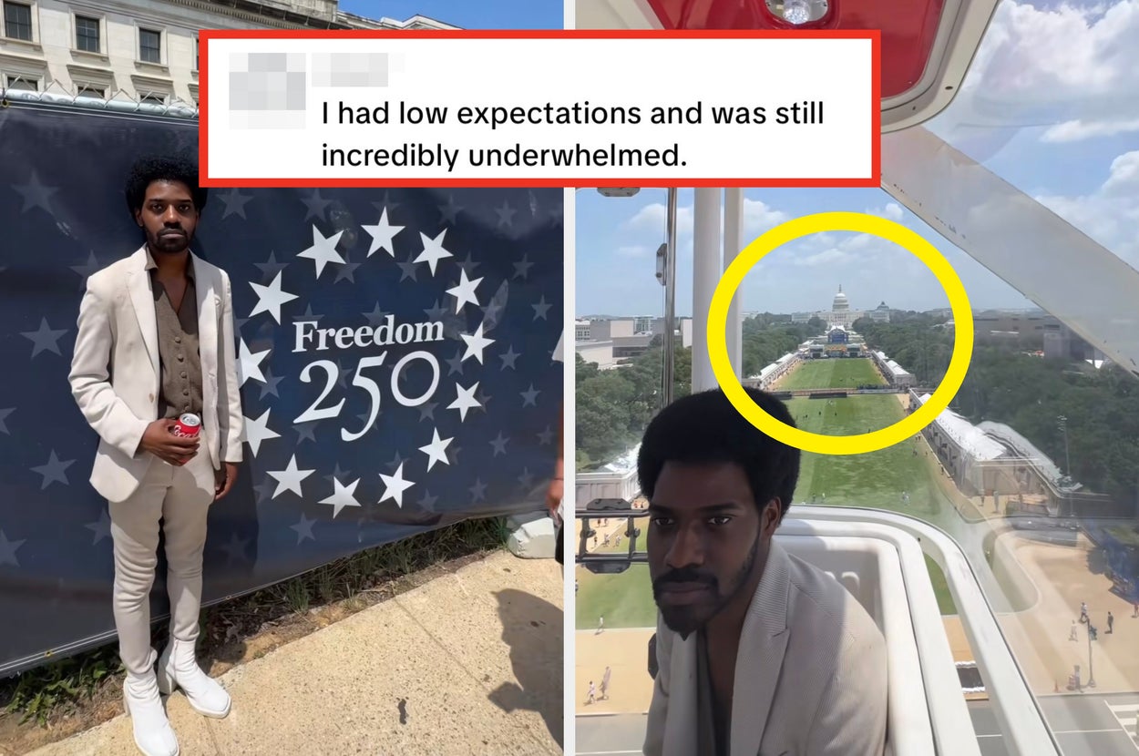 These TikTokers Went Viral For Capturing What The Freedom 250 Fair Actually Looked Like, And It's Soooooo Much Worse Than I Thought