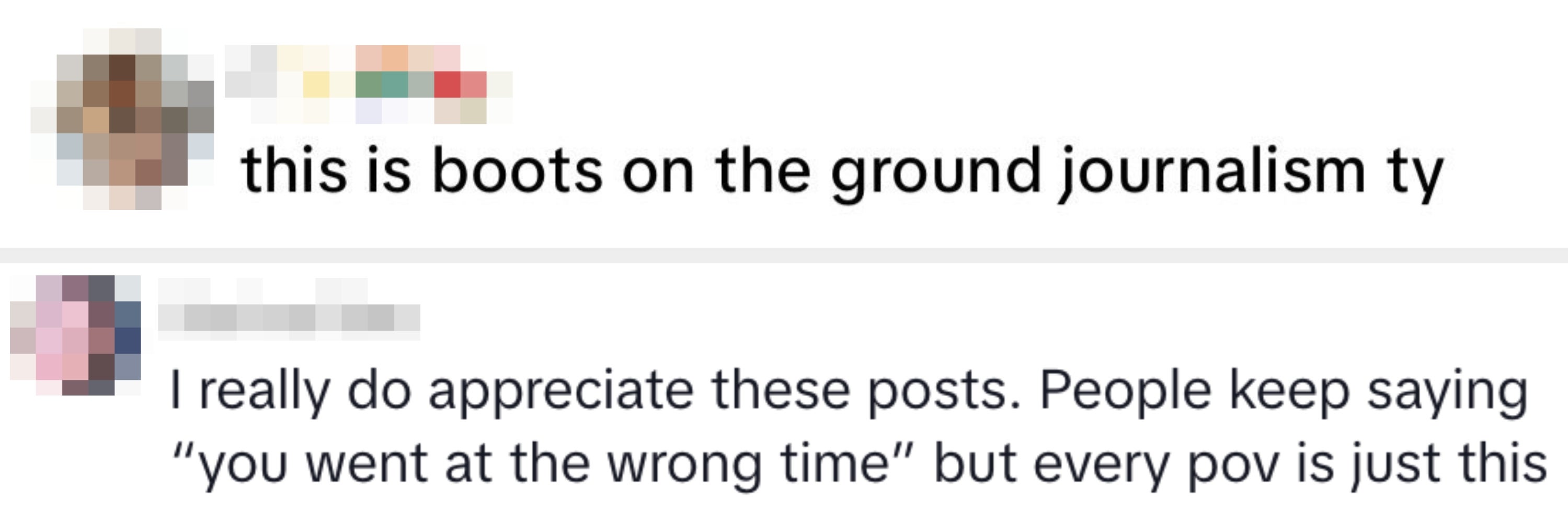 En kommentar på sosiale medier sier: 