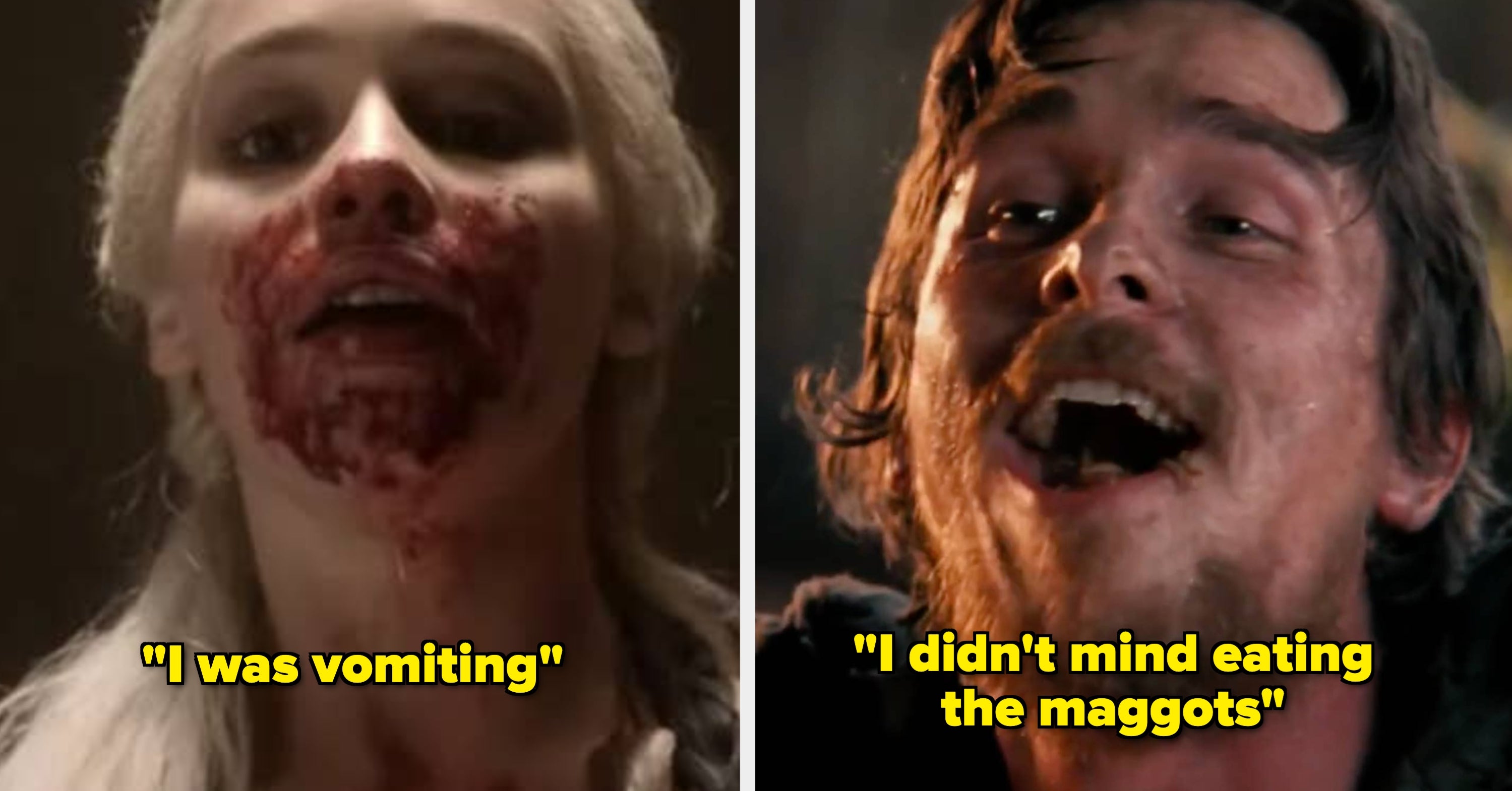 17 Of The Grossest, Weirdest, And Most Shocking Things Celebs Ate On Set