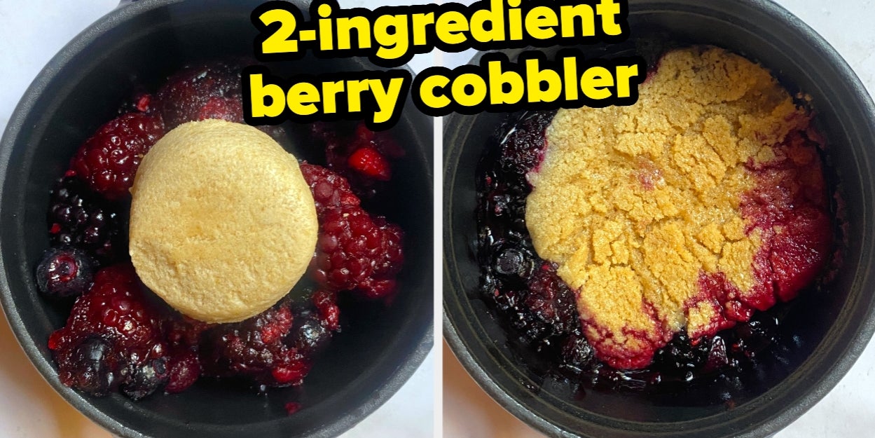 How To Make The Viral 2-Ingredient Berry Cobbler