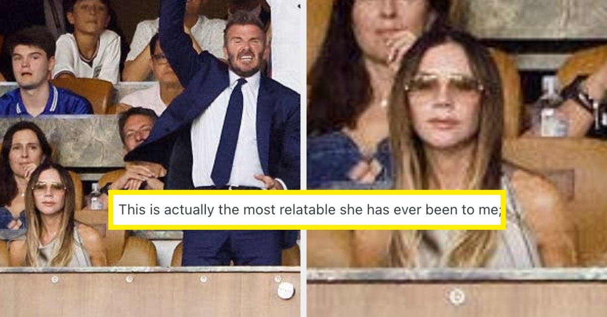 David Beckham Reacted To Victoria Beckham Going Viral For Looking Totally Done With Watching Soccer   www.buzzfeed.com