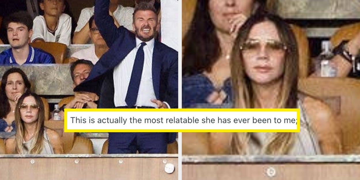 Beckham Reacts To Victoria's World Cup Game Face