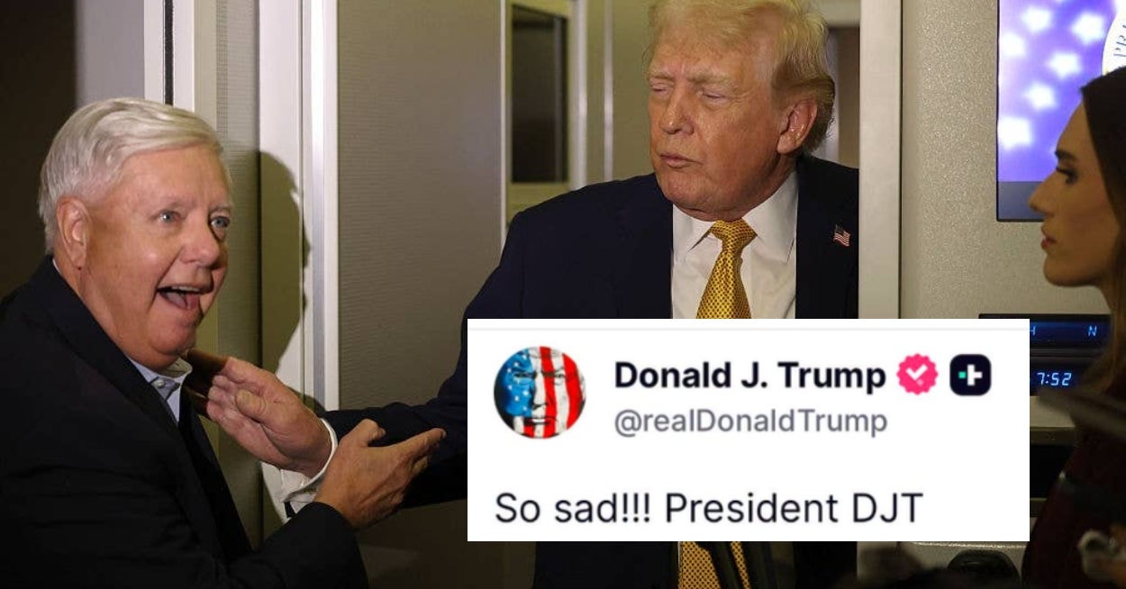 Donald Trump Posted The Weirdest Thing About Lindsey Graham's Death