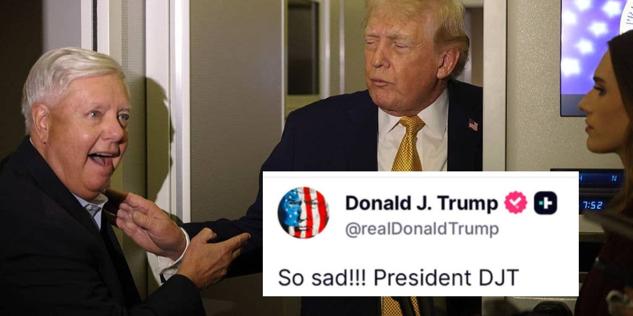 Trump's Bizarre Post About Lindsey Graham's Death