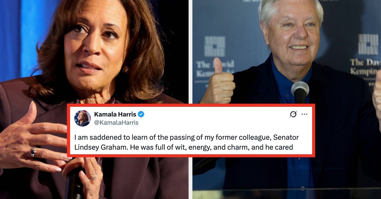 People Are Reacting To Kamala Harris' Lindsey Graham Tribute, And It's Not Exactly Positive