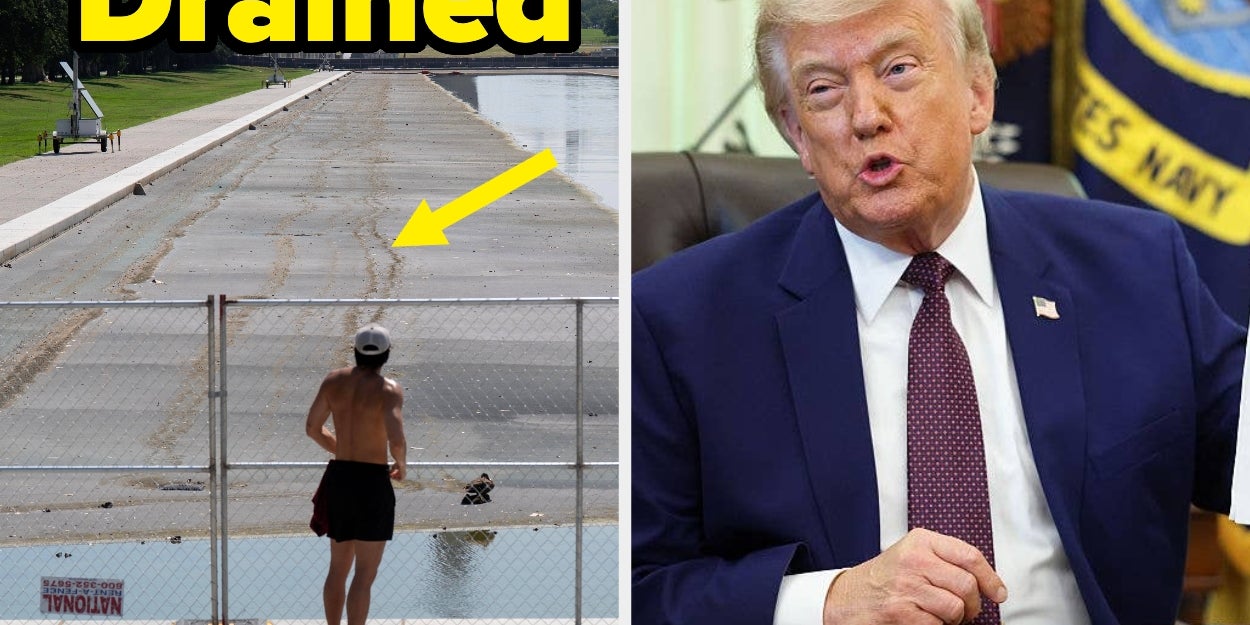 What They Found In The Drained Reflecting Pool