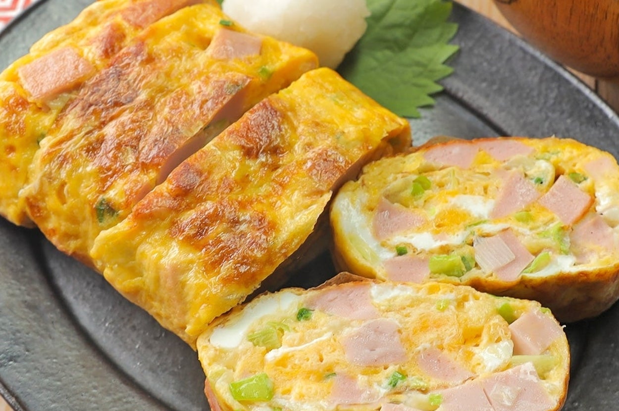 魚肉ソーセージとチーズの卵焼き