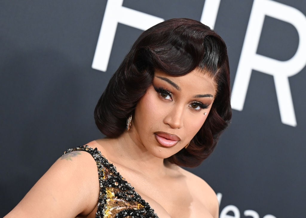 Cardi B posing on the red carpet
