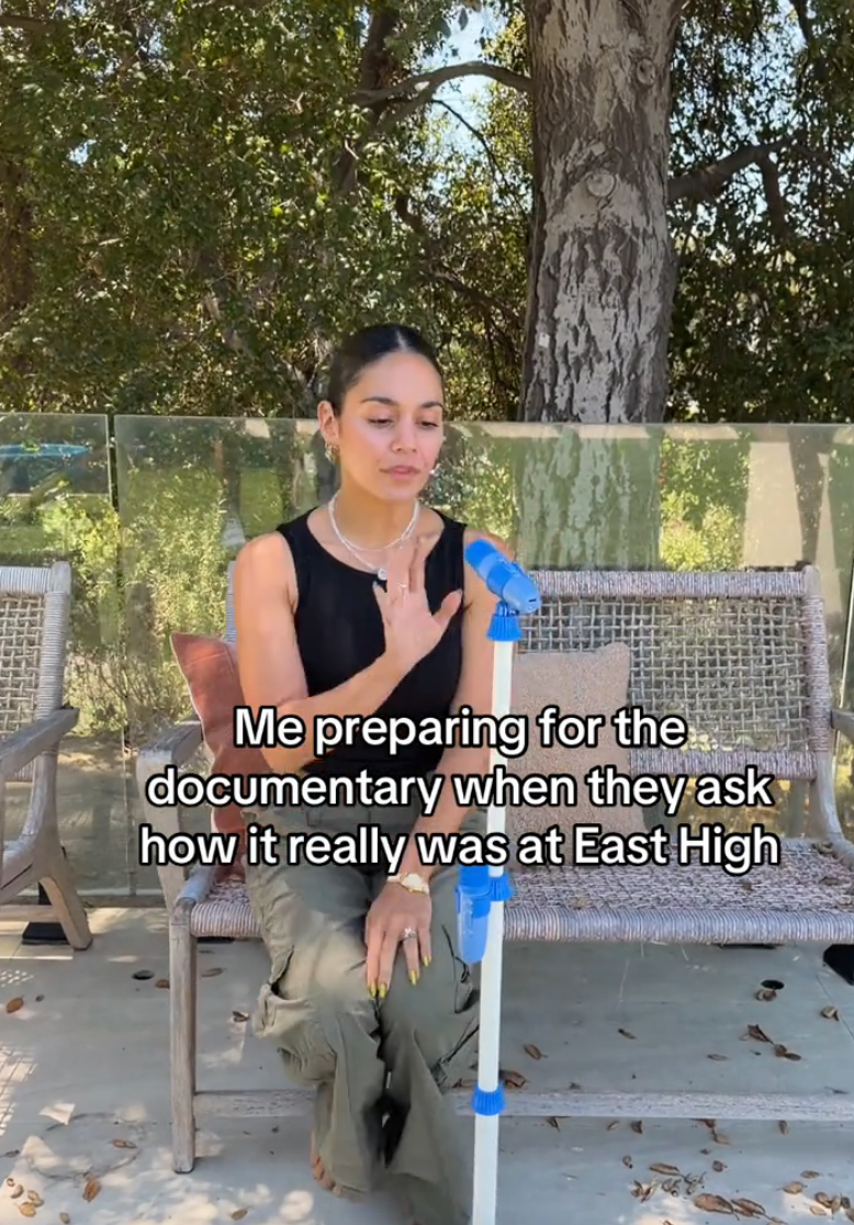 "Me preparing for the documentary when they ask how it really was at East High."