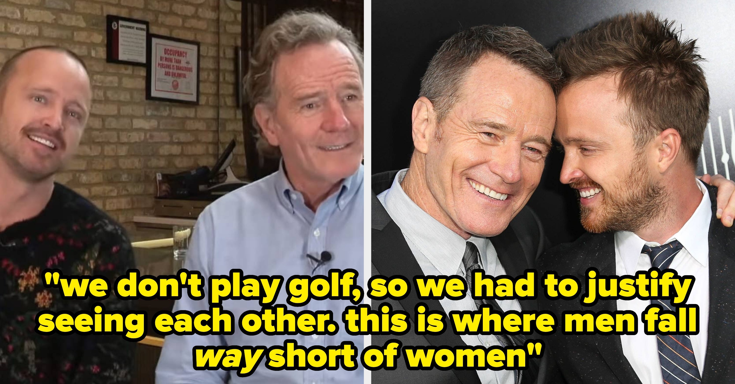 Bryan Cranston Said He And Aaron Paul Started A Business To "Justify Seeing Each Other" After "Breaking Bad" Ended, And It’s Sparking A Conversation About Male Friendships