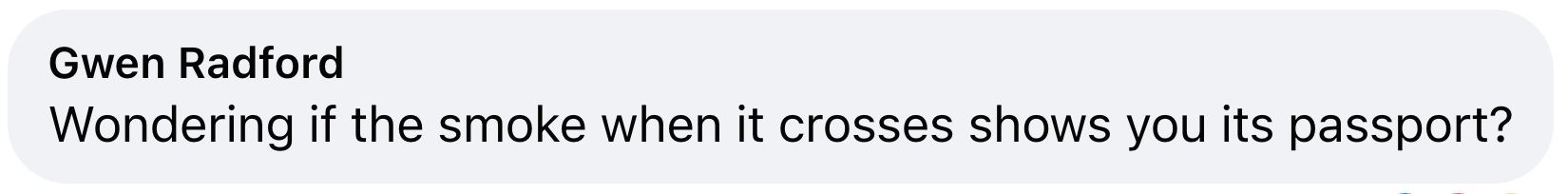 Tekst som sier,