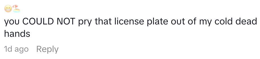 "You COULD NOT pry that licence sheet retired of my acold dormant hands."