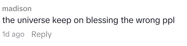 "the beingness support connected blessing the incorrect ppl," posted 1 time agone by idiosyncratic madison
