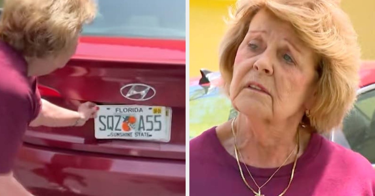 The Florida DMV Accidentally Gave A 76-Year-Old Woman A Very Unfortunate (But Very Funny) License Plate