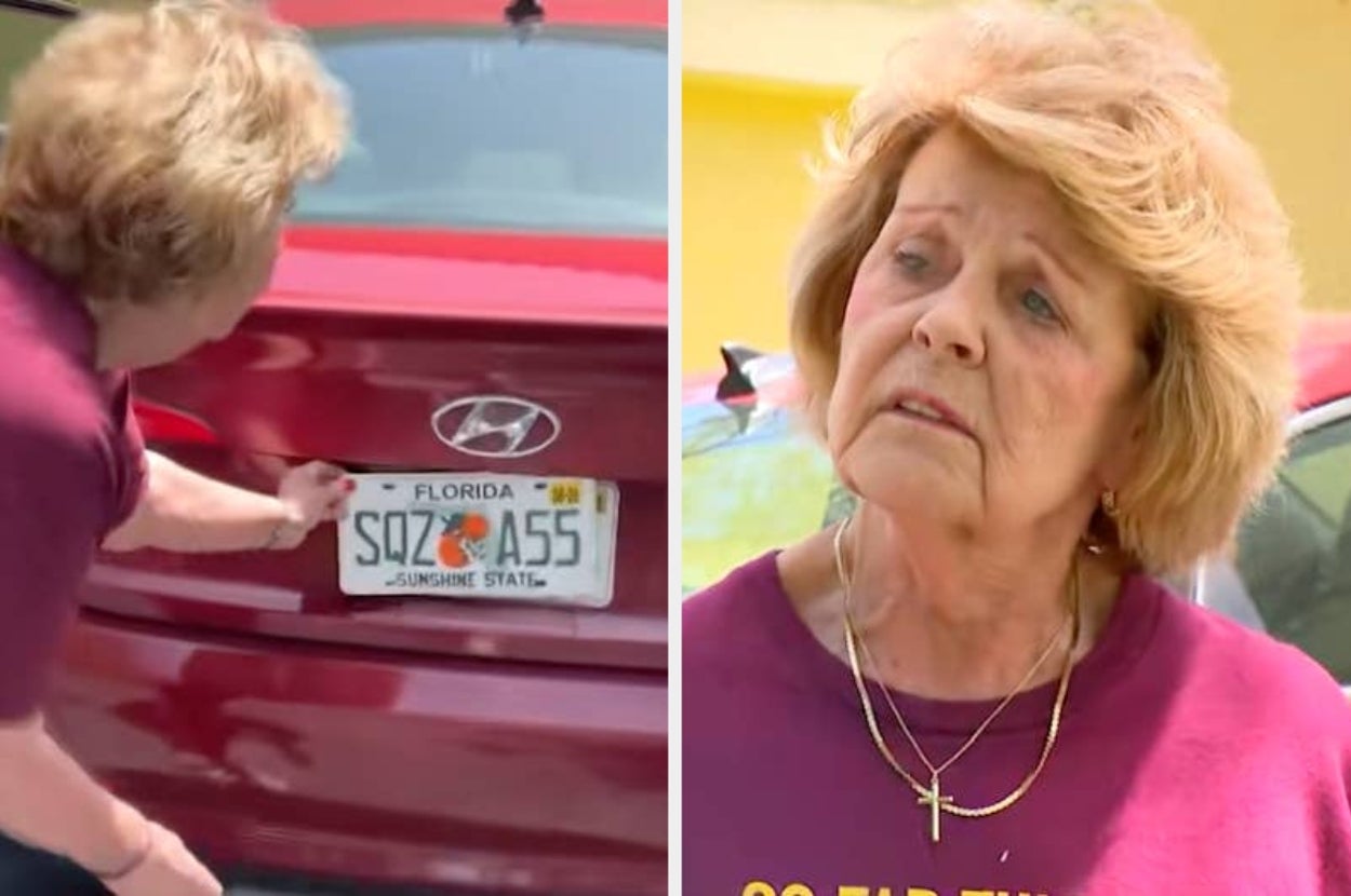A 76-Year-Old Woman Got The Most NSFW License Plate By Accident, And The Comments Are Very Good