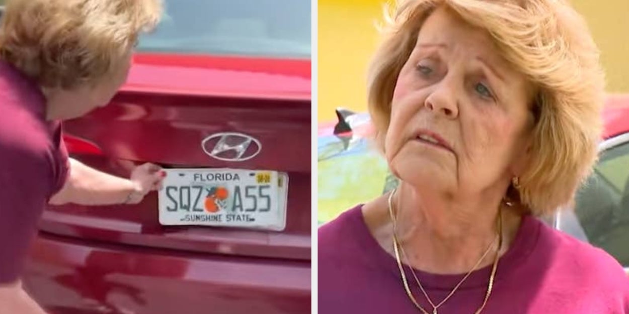 76-Year-Old's Accidental NSFW License Plate Goes Viral