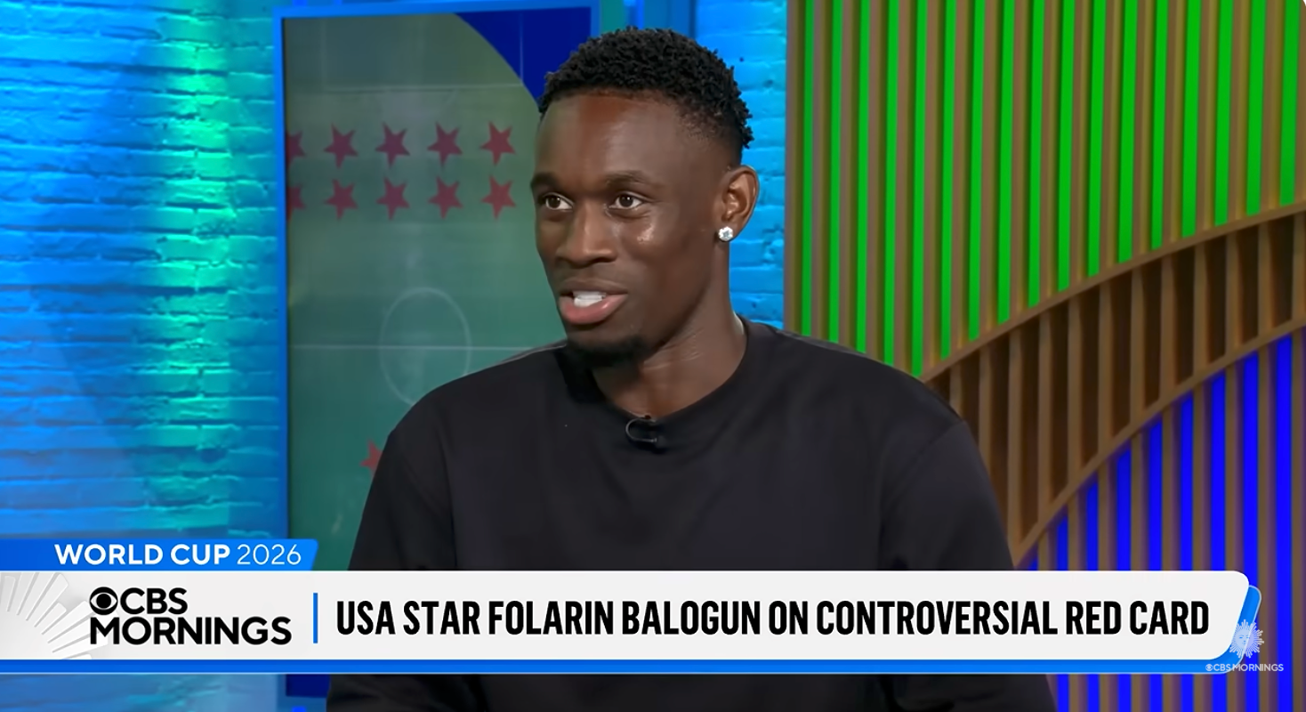 Fotballspiller intervjuet på CBS Mornings om et kontroversielt VM-rødt kort