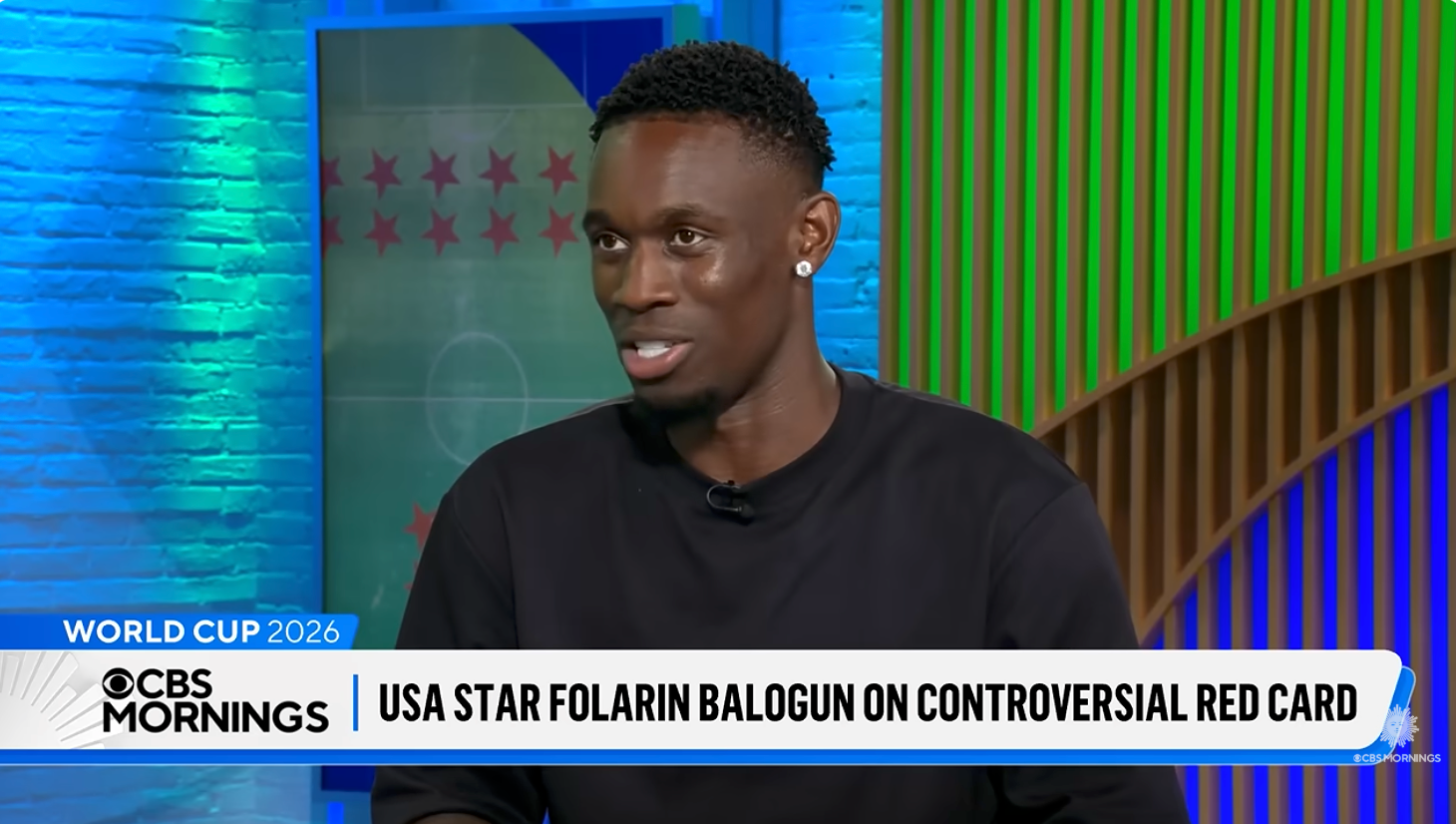 Soccer subordinate discusses a arguable reddish paper during a 2026 World Cup interrogation connected CBS Mornings