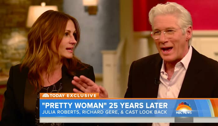 Julia Roberts and Richard Gere speaking on "Today" about "Pretty Woman" 25th anniversary