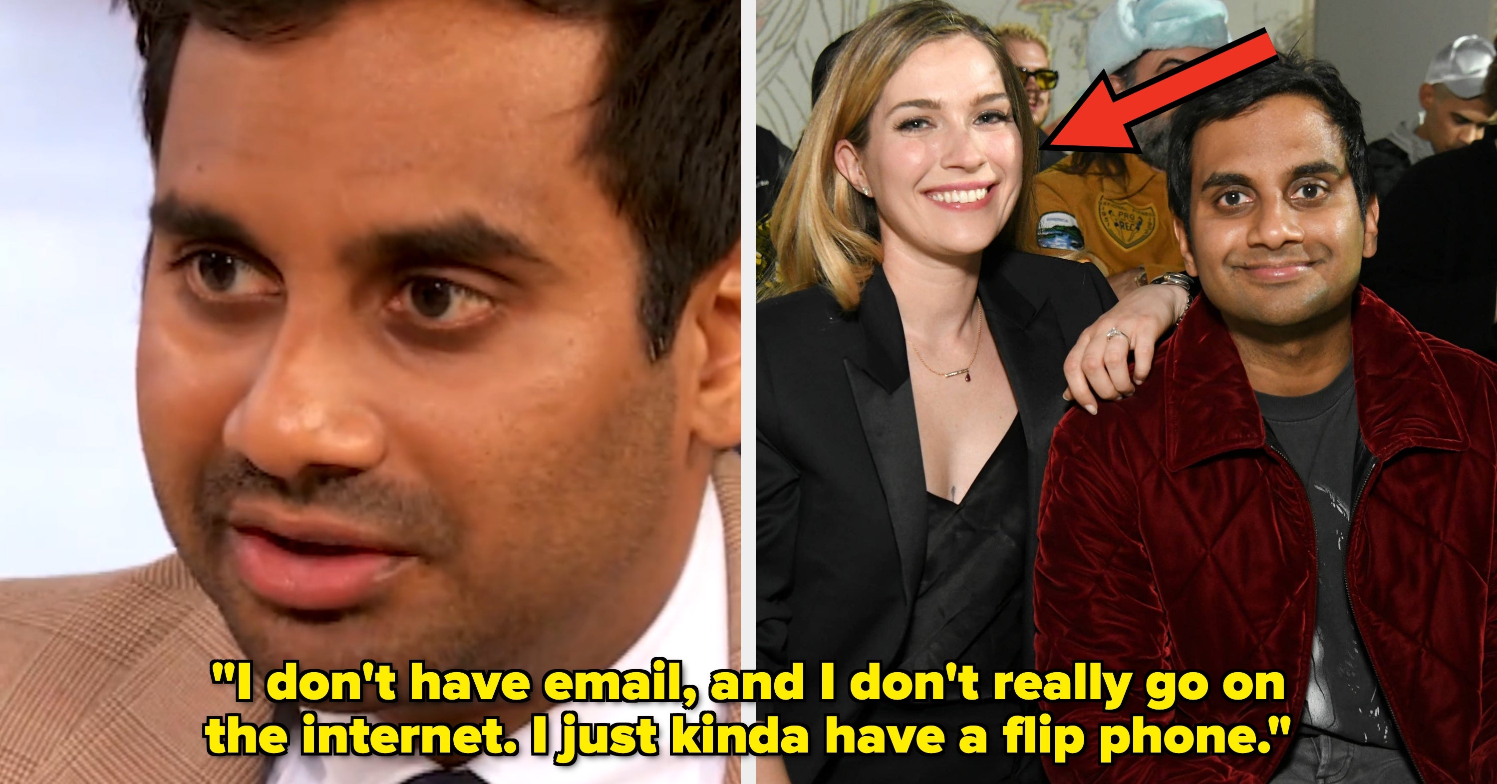 "His Poor Wife": Aziz Ansari Revealed How He Gets By Without A Smartphone, And People Think It's Unfair To His Wife