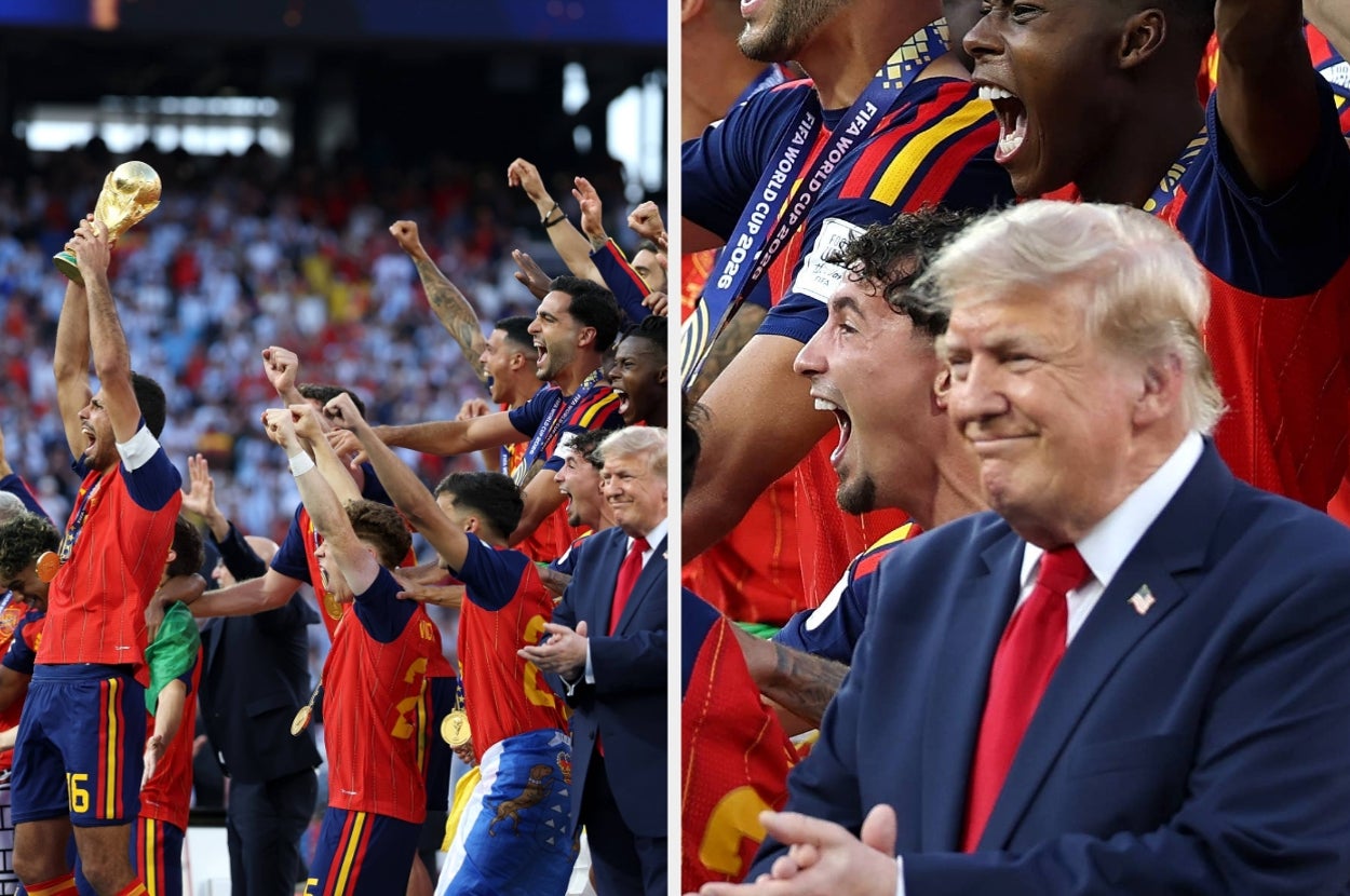 "As An American, I Am Embarrassed": The Spanish Soccer Team Seemingly Had To Edit Trump Out Of Their World Cup Photos