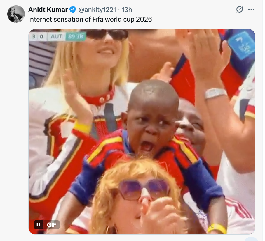 Child cheering enthusiastically connected shoulders successful a stadium crowd, creating a playful and lively atmosphere