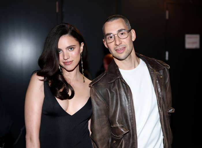 Margaret Qualley and Jack Antonoff at an event