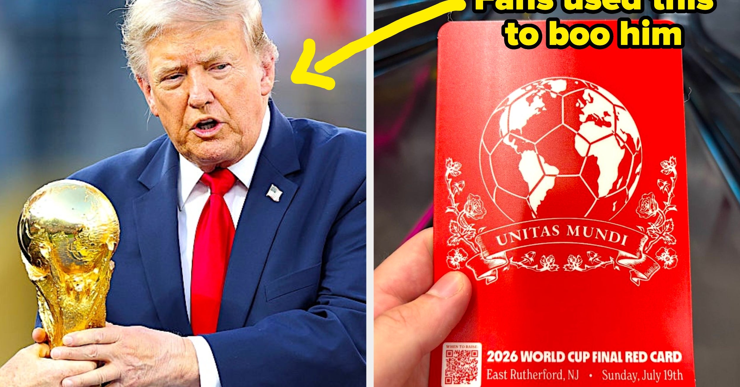 "Never Let Americans Host Anything Again": Trump's Final World Cup Appearance Sparked Several Boos And A Massive Red-Card Protest