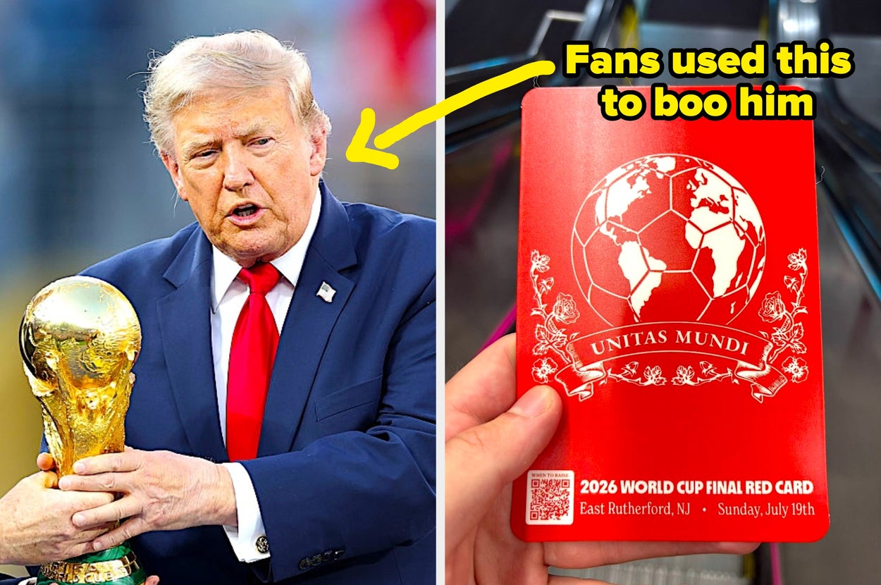 Donald Trump Was Brutally Booed At The World Cup Final — Even After Security Confiscated 10,000 Anti-Trump Red Cards From The Crowd