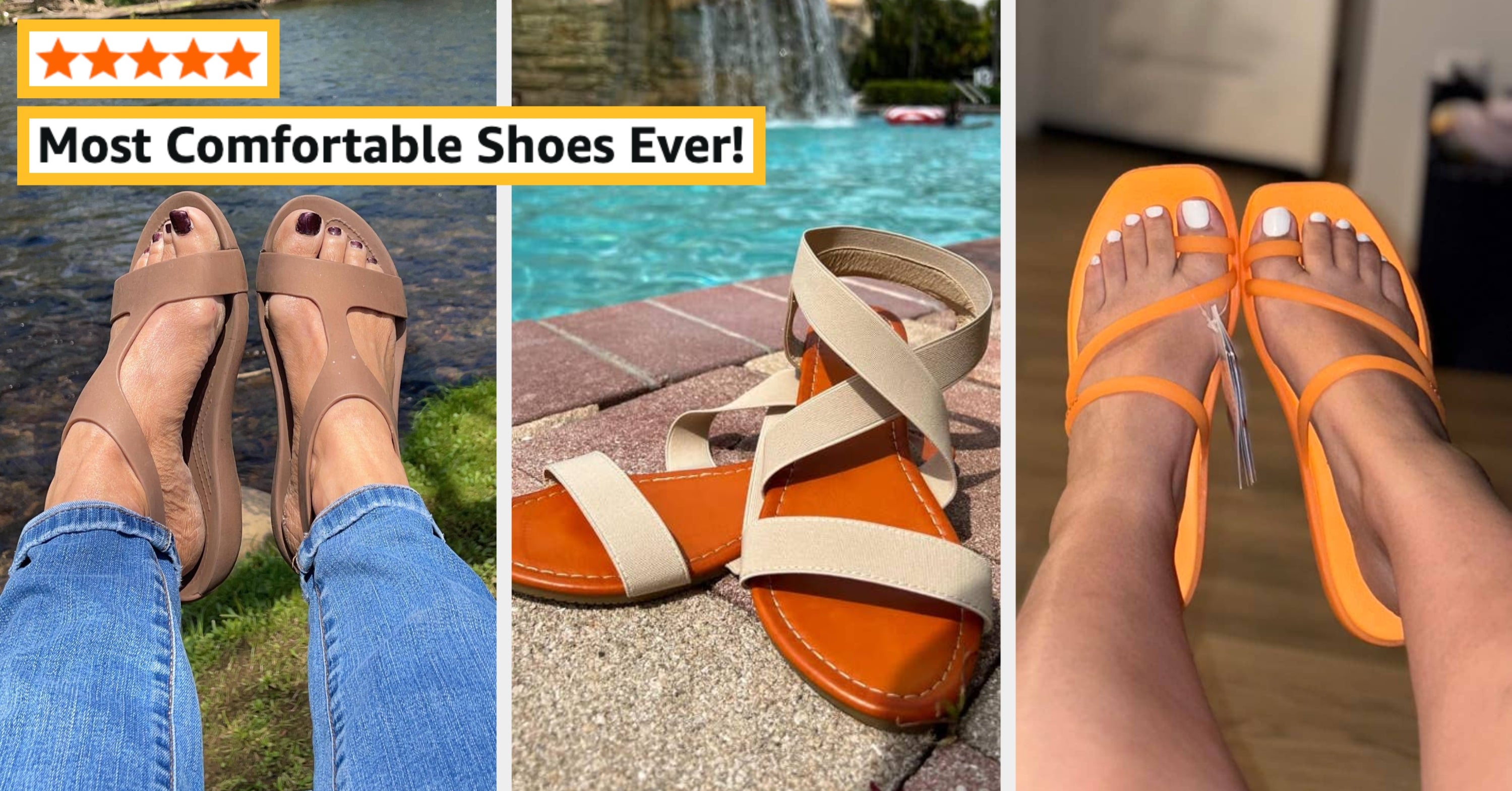 27 Comfy Pairs Of Sandals Reviewers Say Won’t Kill Your Feet After Standing All Day
