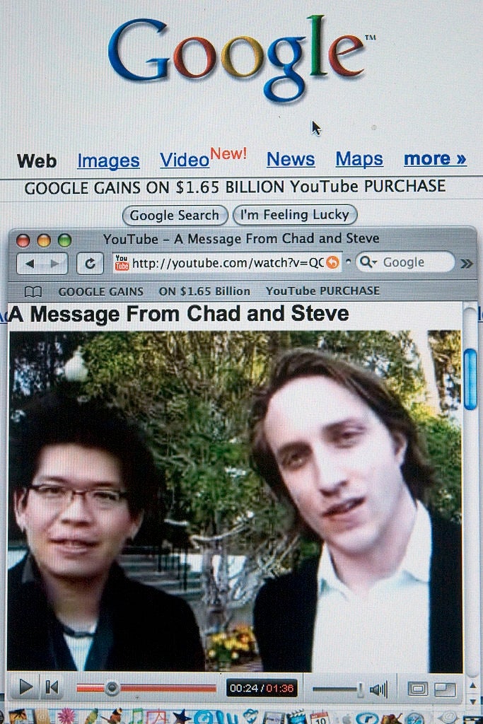 Steve Chen and Chad Hurley in 2006