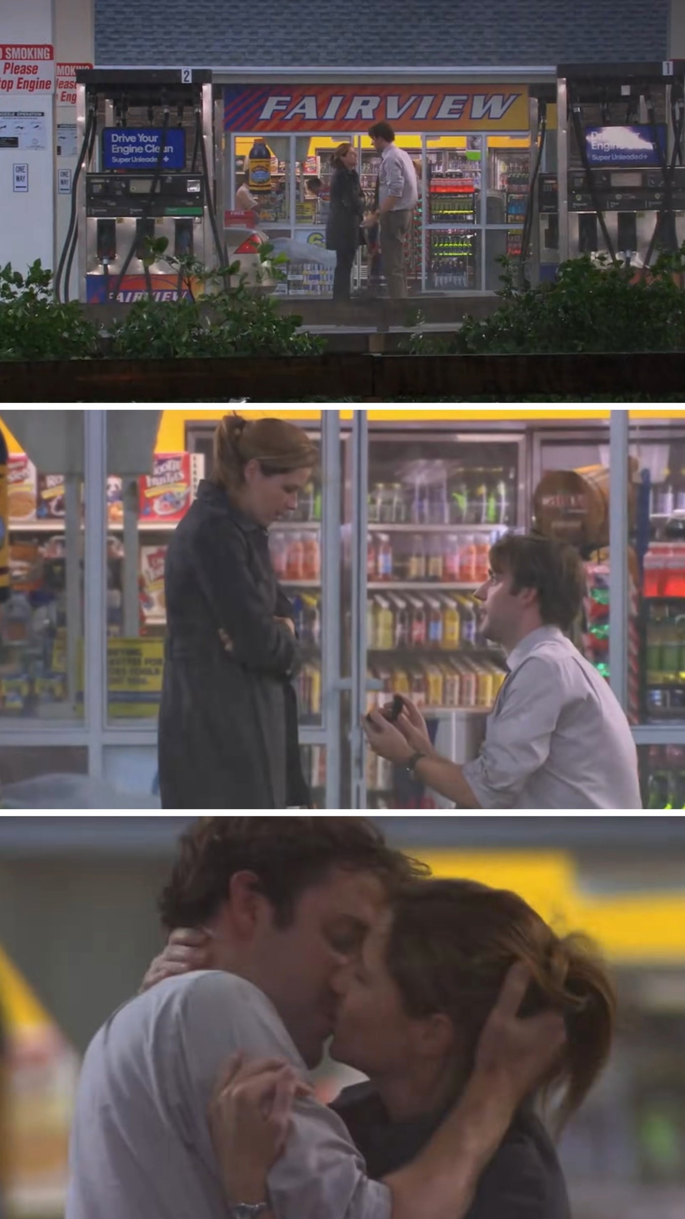 Jenna Fischer and John Krasinski in "The Office"