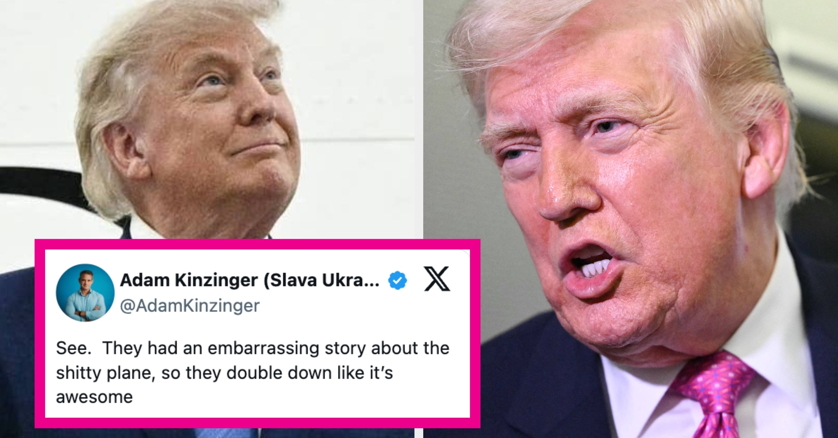 The White House Just Posted A "Planemaxxing" Photo That Is Literally So Embarrassing, People Cannot Believe It
