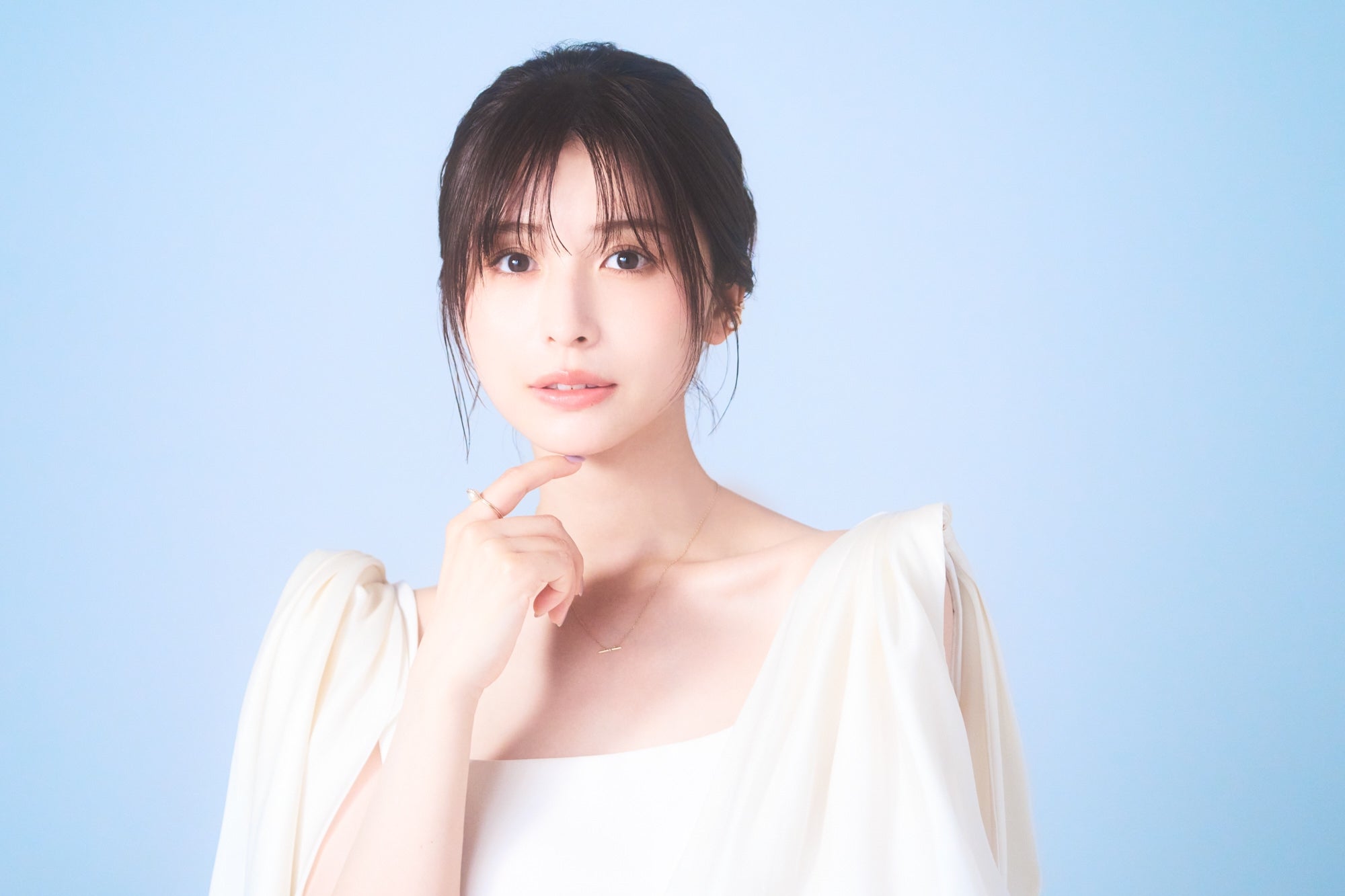 取材に応じる長濱ねるさん（Photo by 黒羽政士）