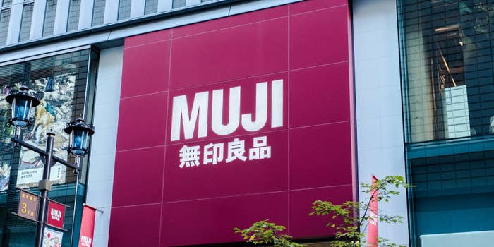 無印良品の看板写真