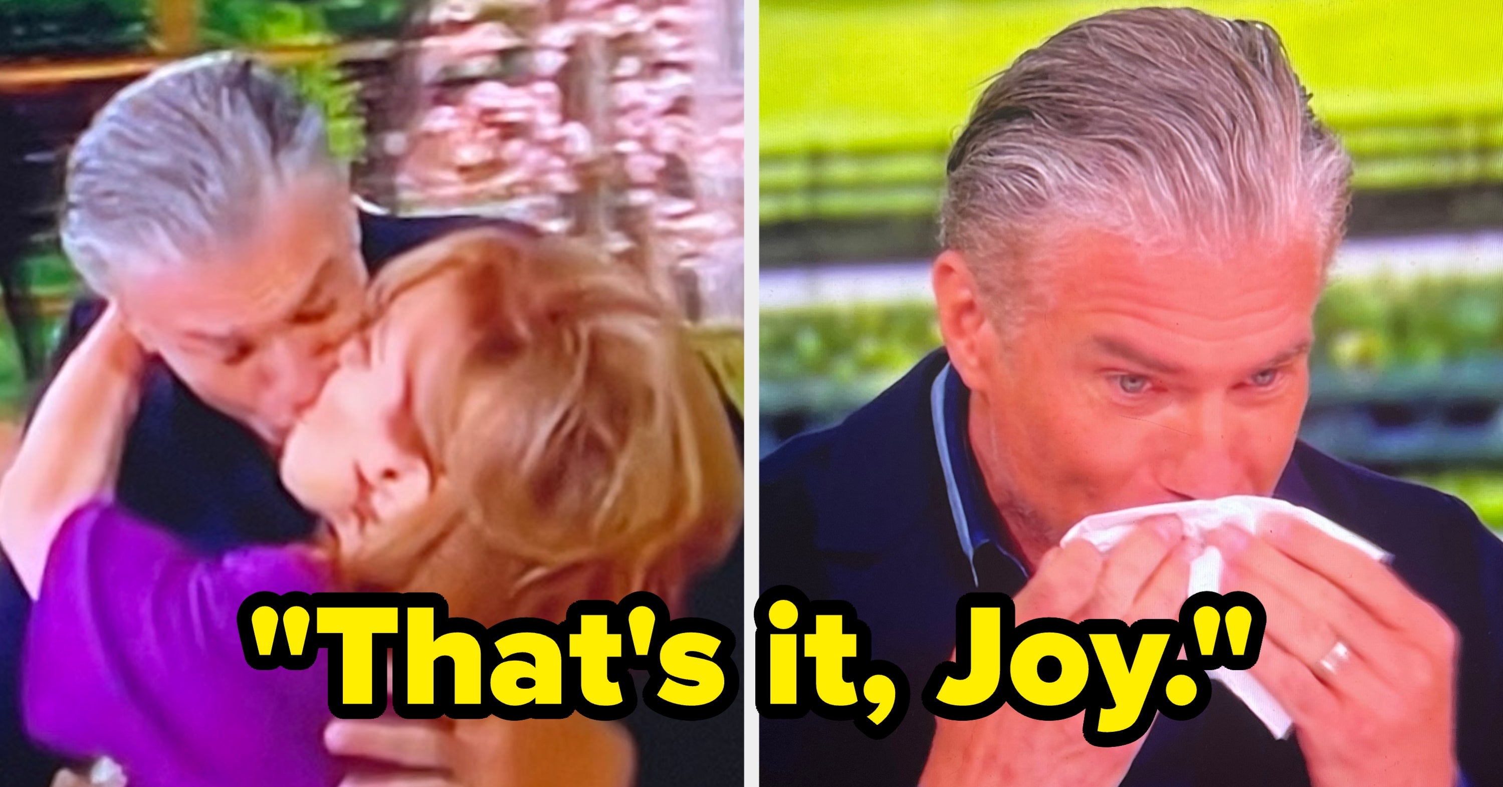 Joy Behar Awkwardly Kissed Anson Mount On "The View," And It Was Extremely Cringe