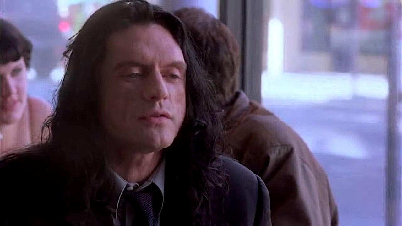Tommy Wisseau in his infamous movie The Room