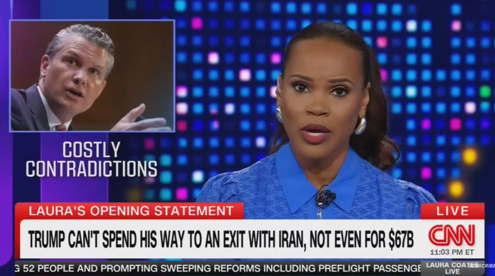 "Trump can't spend his way to an exit with Iran, not even for $67B."