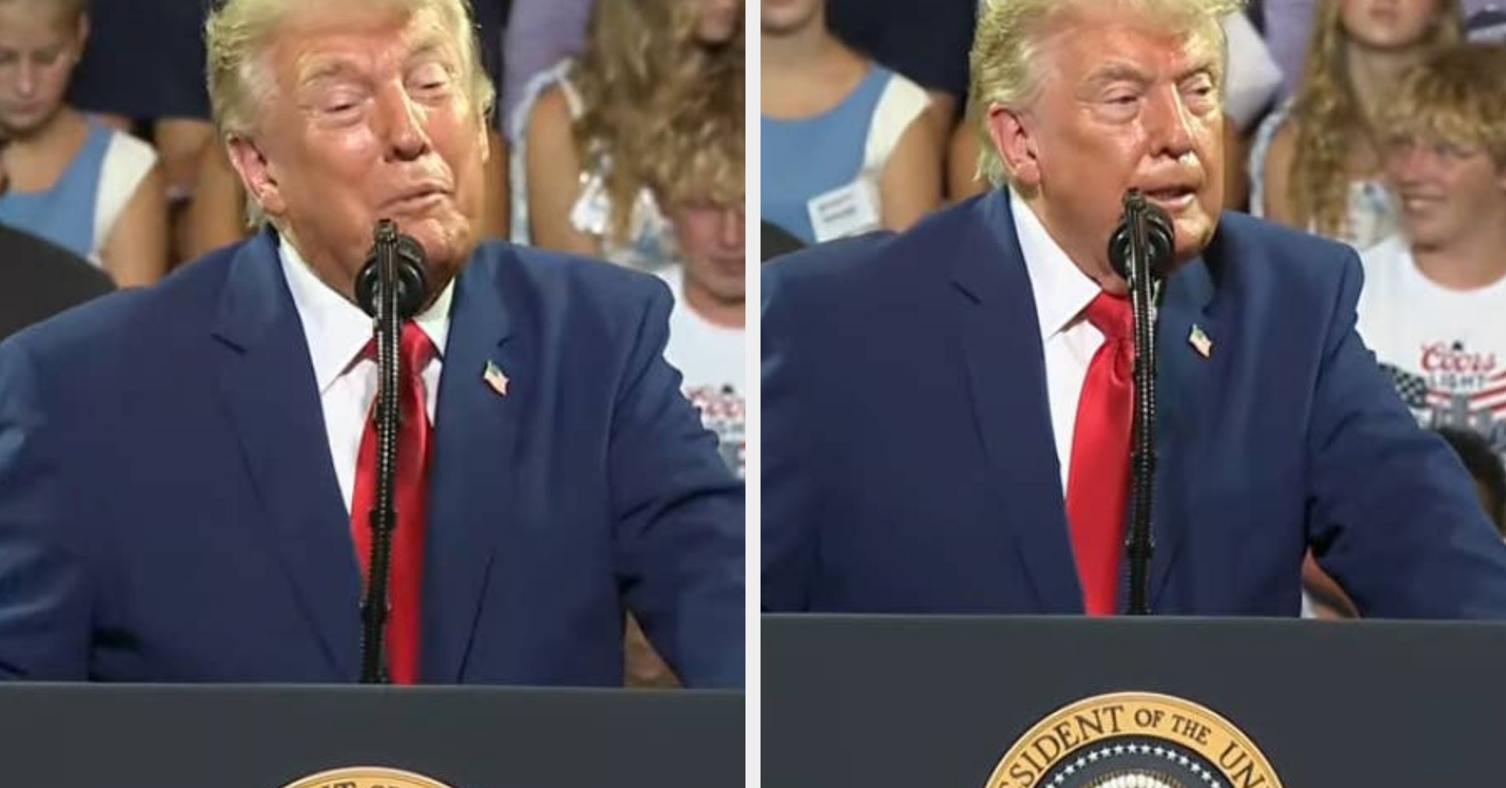 A Rouuuuugh-Looking Trump Made This Flub While Trying To Roast His Opponent On Stage